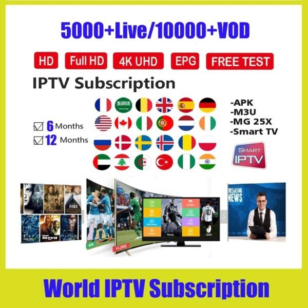 IPTV Subscription – 7 Days Trial